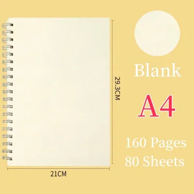 PP Matte coil notepad Horizontal Line notebook A5 thickened notepadCoil school Supplies