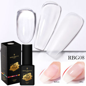 BORN PRETTY PRO 1 Bottle 15ml Rubber Base Gel Semi Permanent Pink Soak Off UV LED Nail UV Gel Varnish Color Gel