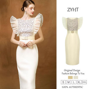 ZYHT womens dress work dress Korean dress Vacation dresse evening dress Attend event dresse Luxury dress Fashion dress party dress Wedding dresse 50919