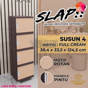 LEMARI PAKAIAN PLASTIK FULL KUNCI 4 SUSUN LEMARI TABITHA PENGUNCIAN TABITHA 4 SUSUN LEMARI PAKAIAN LEMARI PINTU