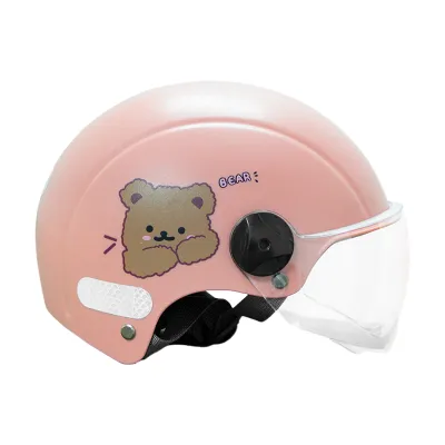 4-12 years kids Helmet Adjustable Straps Cartoon Motorcycle Helmet Bicycle Visor Safety Protector Helmet for kids