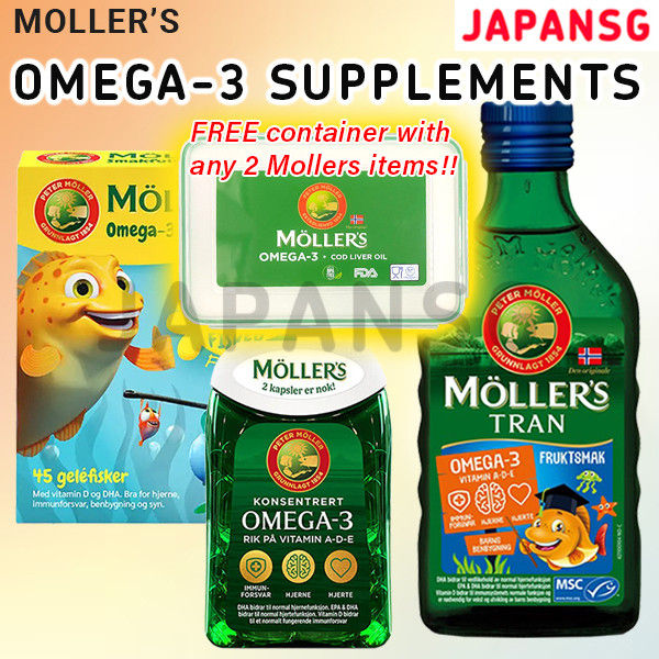 Moller's Mollers Omega 3 Supplements - Moller Omega-3 Capsules/ Cod ...