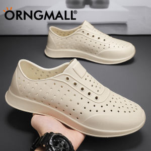 ORNGMALL Men and Women Sandal Jelly Shoes Summer Garden Shoes Beach Hollow Mules Clogs Candy Color Sandals Waterproof Beach Sandals Size 36-45