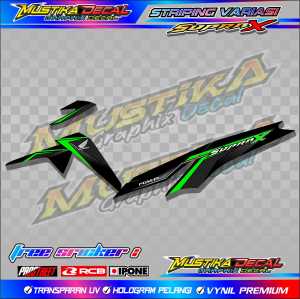 STRIPING VARIASI SUPRA X 125 NEW / STICKER LIST MOTOR HONDA SUPRA X 125 NEW