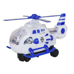 Musical Toy Helicopter Interactive Lights Sounds Automatic Bump-and-Go Action