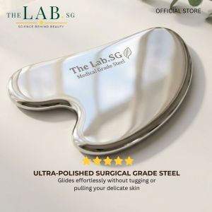 THE LAB.SG Ultra-Polished Surgical Stainless Steel Gua Sha Beauty Facial Tool for Face Lifting Contour Lymphatic Drainage Relieves Body Tension