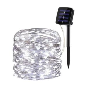 12M/7M Solar Lights LED Fairy String Lights Waterproof 8 Lighting Modes String Lights For Garden Patio Tree Wedding Christmas Valentines Day Birthday Party Atmosphere Solar LED Light String