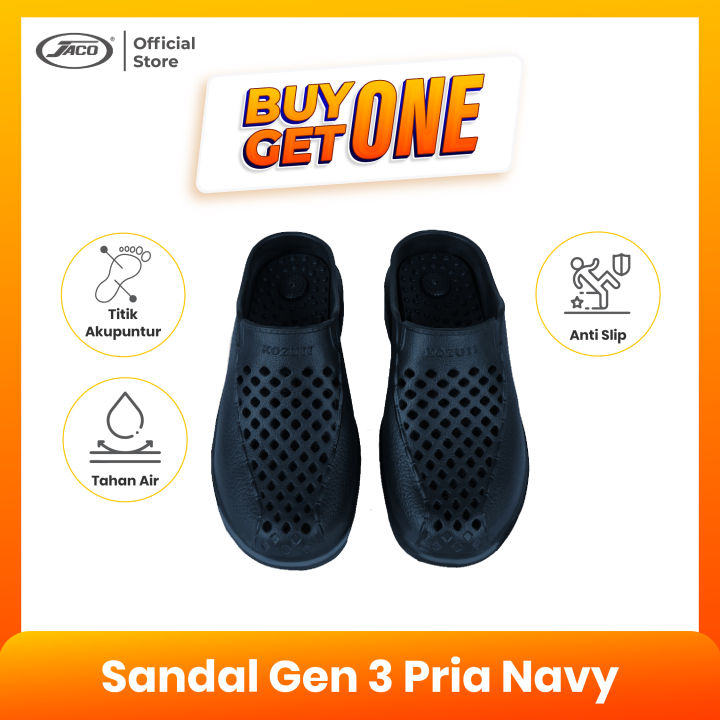 BUY 1 GET 2 - Sandal Terapi Refleksi Generasi 3 for Man Navy