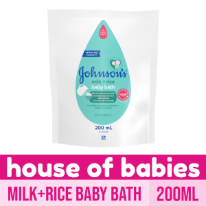 Johnsons Milk+Rice Baby Bath 200ml Refill