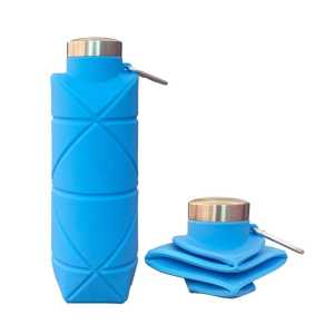 Botol Minum Lipat Silikon Bpa Free 700ml Foldable Water Bottle / Botol Minum Olahraga Travel