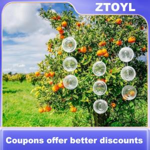 【ZTOYL】 3D Stainless Steel Bird Deterrents Reflective Outdoor Wind Spinners Garden Yard Safety Durable Hanging Sculpture