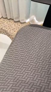 Two-piece Chair Cover Split Office Home Chair Cover Solid Color Elastic Swivel Chair Dustproof Decor