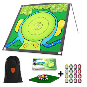 Fighting Golf Driving Range Golf Target Cloth Hitting Net Aiming Exercise for Yard Practice Indoor Outdoor Golfing Beginner