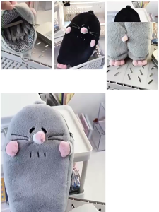 ถุงใส่ปากกาความจุขนาดใหญ่กล่องดินสอตุ่นลายการ์ตูนกล่องดินสอกระเป๋าดินสอรูปสัตว์น่ารักอุปกรณ์สำนักงานโรงเรียน