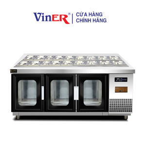 [VINER CHÍNH HÃNG] Tủ bàn salad 1m8 cánh kính Viner