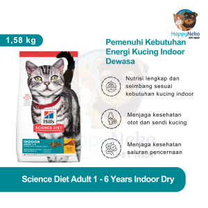 Science Diet Indoor Adult Cat 1.58 KG Khusus Kucing Dewasa
