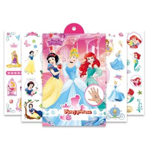 Stiker Tato Anak-anak Kartun Karakter Elsa Frozen Princess Car Sofia