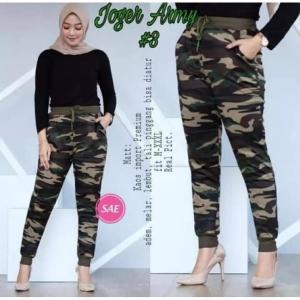 Arief online shop/Celana jjogger army impor wanita terbaru/Celana Leging wanita Armi /Celana Olah Raga/senam/Yoga Model Terbaru