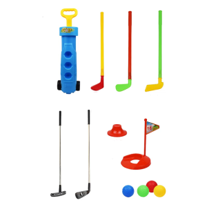 Trẻ Em Golf Bộ đồ chơi 9 cái/bộ An Toàn Nhựa Golf Culb Bộ đồ chơi đồ chơi Cho Gia Đình Liên Kết Hoạt Động tiệc sinh nhật Tập Trung