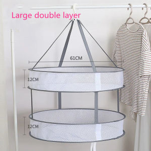 (Hàng Có Sẵn) Giỏ Lưới Phơi Quần Áo Gấp Gọn Giỏ Lưới Phơi Đồ Lót Áo Len Vớ Chống Gió Giỏ Phơi Quần Áo Treo Giỏ Xếp Đồ