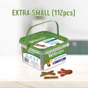 Whimzees Variety Value Box - Natural Dog Daily Oral Care Dental Chew Treats 840g | 4 Sizes