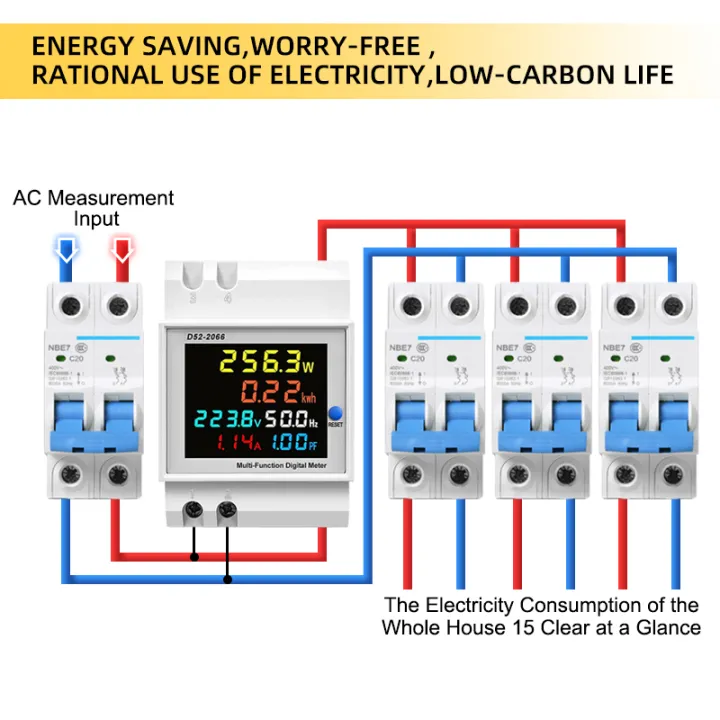 D52-2066%206IN1%20Din%20rail%20AC%20Monitor%20110V%20220V%20380V%20100A%20Voltage%20Current%20Power%20Factor%20Active%20KWH%20Electric%20energy%20Frequency%20meter%20VOLT%20AMP%20-%20Image%204