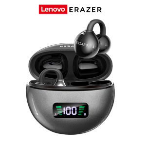 Lenovo ERAZER XF55 AI Translator Earbud ANC Smart Real-Time Translation Noise-Cancelling Bluetooth Earphone TWS Ear Clip Type Earphone Bluetooth 6.0 With LED Display HiFi Stereo Wireless Earbuds Bone Conduction Headset