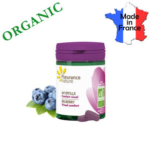 Organic Bilberry Tablets [Eye Care] - Vegan - Made in France by FLEURANCE NATURE