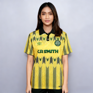 เสื้อกีฬาแขนสั้น ลายทีมชาติฟุตบอล Celtic 89-91 ชุดเหย้า แบบแห้งเร็ว สไตล์เร