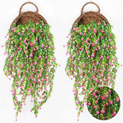 COD Artificial Flowers Tanaman Bunga Hias Gantung Dekorasi Dinding Kamar Dekorasi Tema Pernikahan