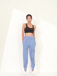 Lulu yoga Sports Loose Ankle Banded Pants Slimming Elastic Waist Quick-Drying Sports Trousers