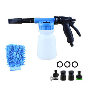 SEAMETAL Car Foam Water Nozzle Spray Can Hand Air Pump Spray Bottle With Hose Plug Connector Cleaning Sprayer Nozzle