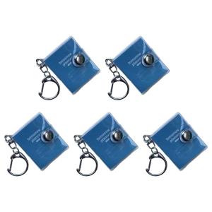 5pcs thu nhỏ PVC máy tính xách tay Keychain 35x45mm Túi Sổ ghi chú memobook Sổ Ghi Chép Keychain cho Charm Gắn Túi