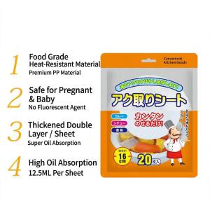 MICO.Cooking Oil-Absorbing Paper - Thickened 2-Layer Safe for Pregnant Women Ready Stock For Food Use