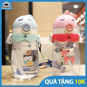 Bình tập uống nước 3BCARE chống sặc cho bé hình mực bento dễ thương dung tích 400ml - Shop MANIA