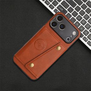 PU Leather Wallet Case For iPhone 17 Pro Max Car Magnetic Holder Card Slot Back Cover For iPhone17 Pro Air 17Pro Max Stand Funda