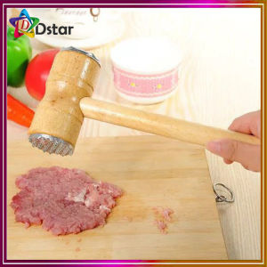 DS Meat Hammer wooden Two Sides Pounders Knock-sided For Steak Pork Kitchen Tools
