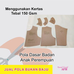 Pola Instan Pola Dasar Badan Anak Perempuan Potongan Pinggang