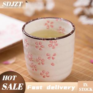 SDJZT Nhật bản-phong cách Kung Fu trà gốm underglaze sứ tách trà chủ sở hữu Nhà Phụ cốc thủy tinh tách trà màu hồng trắng