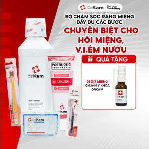 Chu Trình 5 Bước Chăm Răng Toàn Diện DrKam Bộ Full Sản Phẩm DrKam Khử Hôi Miệng Viêm Nướu