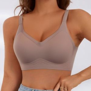 Womens Seamless Underwire Support Bra Gathers Comfortable and Soft Underwire Full Coverage T-shirt2026