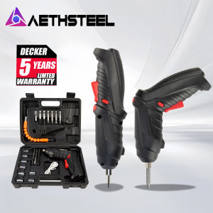Cordless Screwdriver Tool Kit 48PCS Set with LED Light Rechargeable Portable Foldable