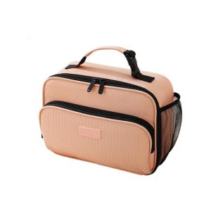 Insulated Lunch Bag Waterproof Cool Box with Water Bottle Holder Front Pocket Container Bag for Work School Picnic