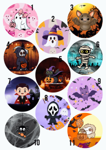 Halloween Chip bag | Trick or Treat Candy Bag | Button PIN 58mm