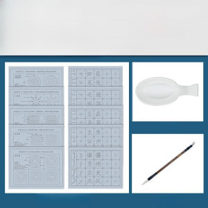 Reusable Water Writing Cloth 10pcs/Calligraphy Practice Paper & Writing Sheets/Basic Strokes Practice/Yan Style Calligraphy Training For Students Adults/School Office Use