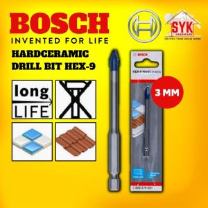 SYK Bosch HEX-9 Hard Ceramic Drill Bit Tile & Masonry Drill Bit 3mm Drill Accessories Mata Drill Seramik - 2608900587