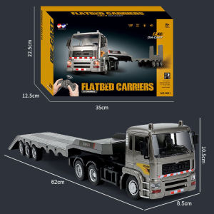 Alloy Flaptbed Carriers Remote Control Extended Trailer Engineering Truck Transport Truck Toy Outdoor Activities Toy