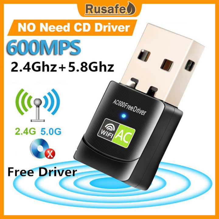 【Rusafe】600Mbps USB Wifi Dongle Bluetooth,Wireless WiFi Bluetooth ...