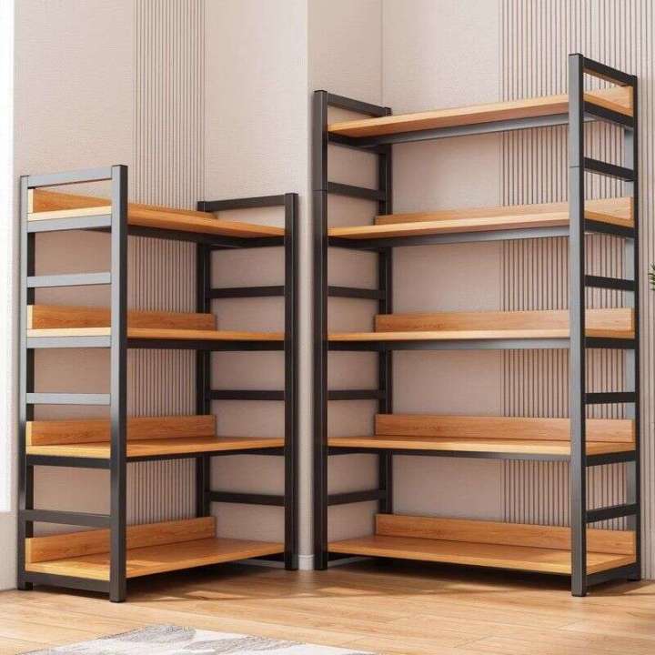 Short Shelf Rack Multi-Layer Storage Rack Office Living Room Small Bookshelf Floor ...