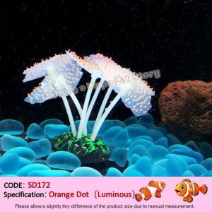🐠🦐【READY-STOCK】Fish Tank Glowing Artificial Jellyfishes Aquatic Plants Fluorescent Coral Plant Variety Simulated Plants